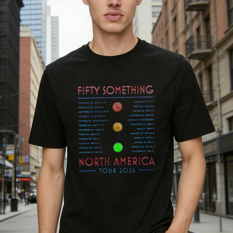 Fifty Something North America Tour 2026 Concert Dates List Graphic T-shirt