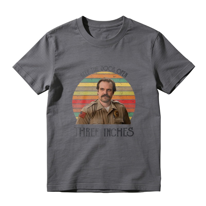 Keep The Door Open Three Inches Retro Vintage Style Unisex Classic T-shirt