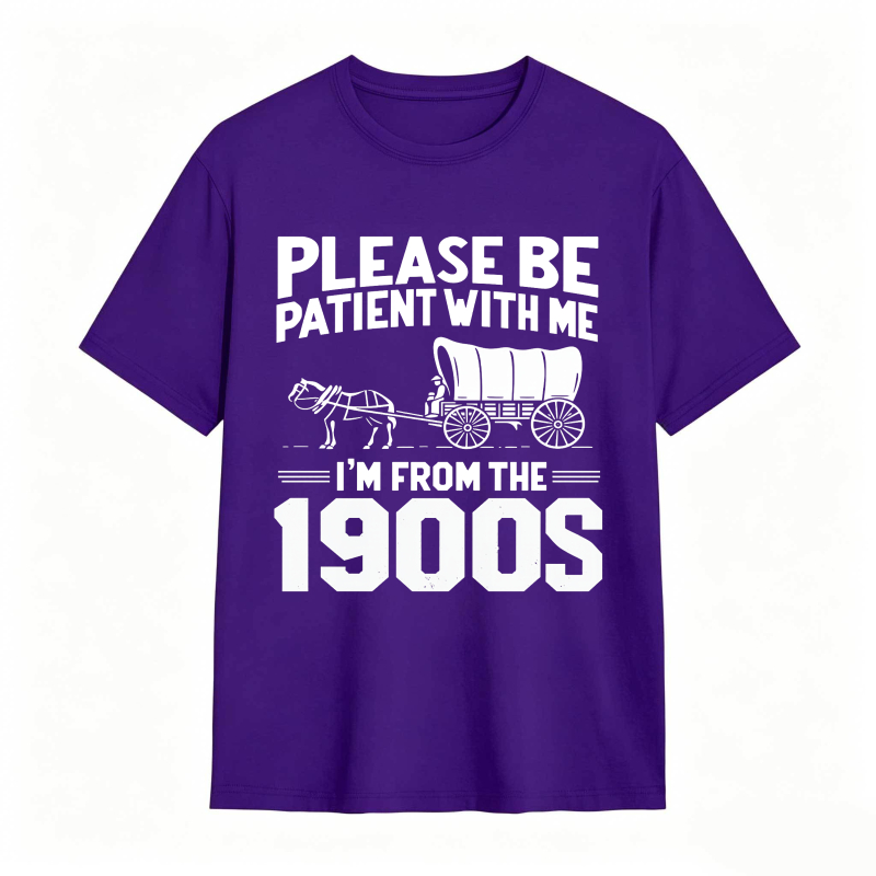 Dorawear™ Please Be Patient With Me I M From The 1900s Horse And Carriage Design Unisex Classic T-shirt