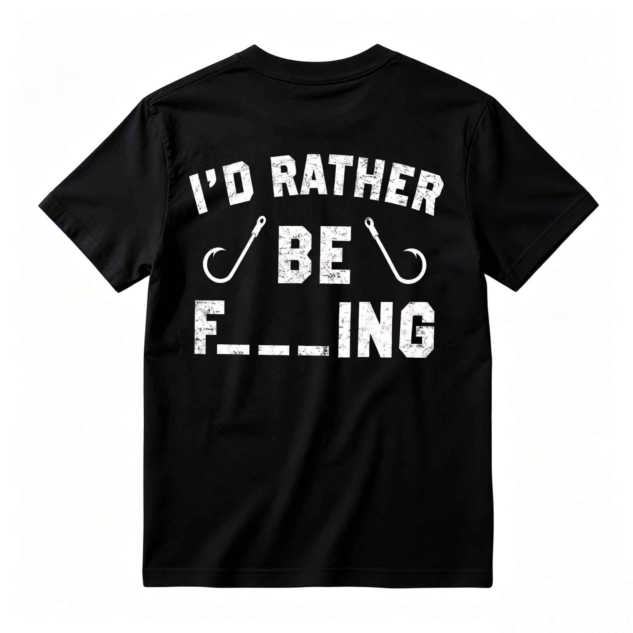 I Would Rather Be Fishing Hook Graphic T-shirt