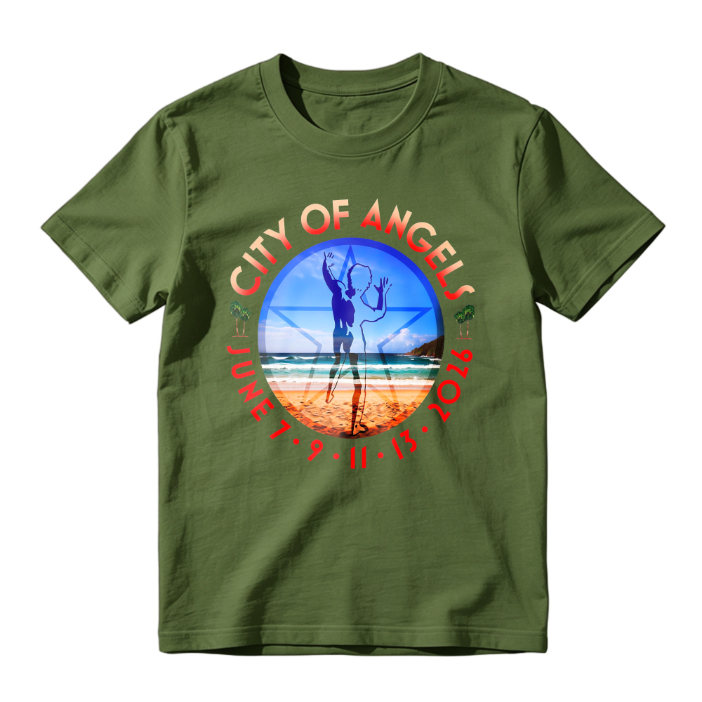 City Of Angels Beach Volleyball Graphic T-shirt
