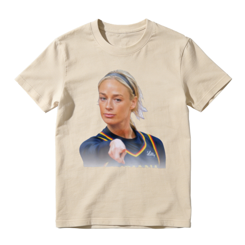 Blonde Woman Pointing Finger Graphic Unisex Classic T-shirt