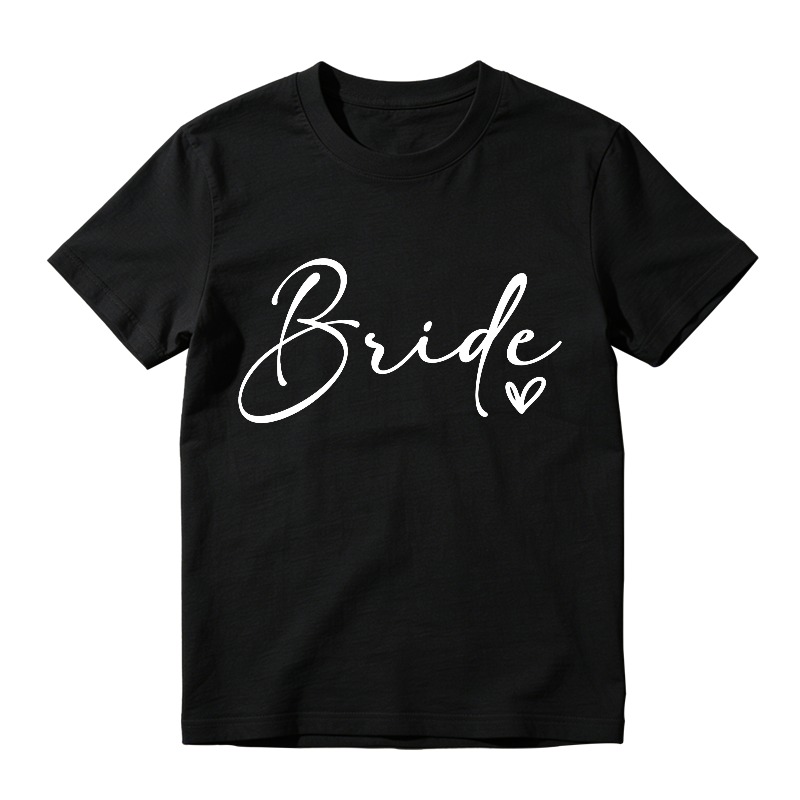 Bride Script With Heart T-shirt