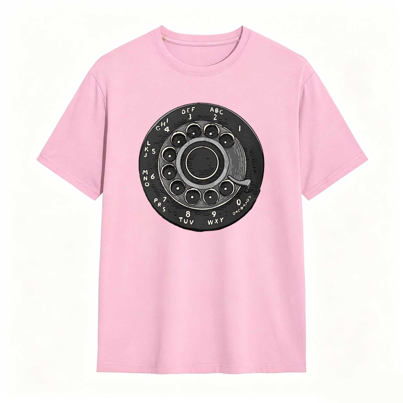 Rotary Phone Dial Pattern T-shirt