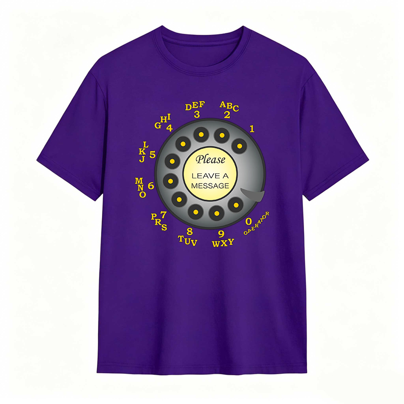 Retro Telephone Dial Please Leave A Message T-shirt