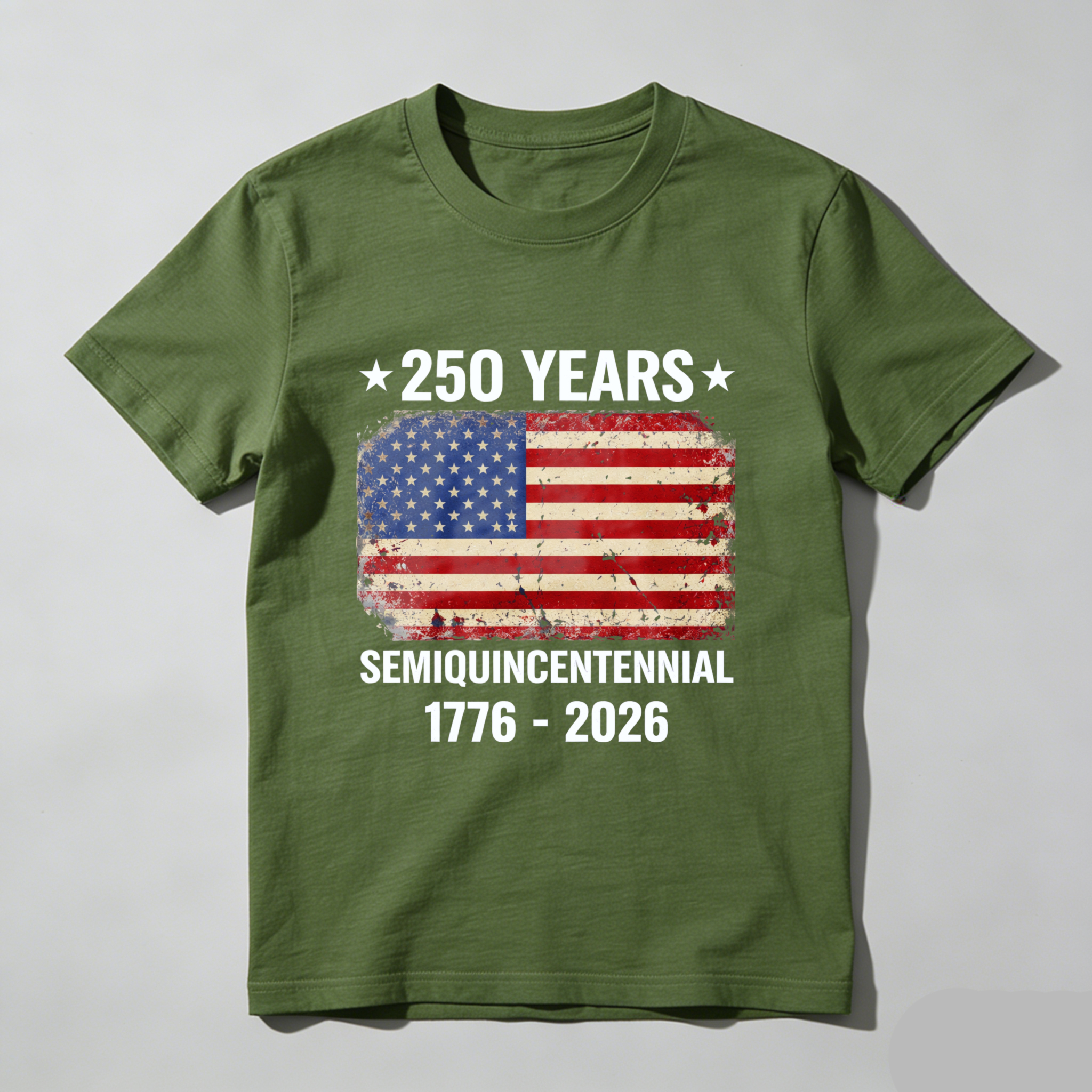 250 Years America Independence Day Semiquincentennial 1776 2026 Usa Flag Patriotic T Shirt