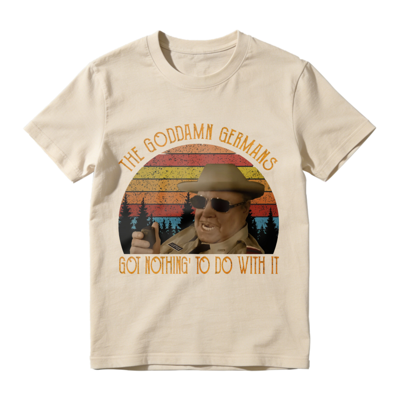 Vintage Retro Sunset The Goddamn Germans Got Nothing To Do With It Movie Quote Unisex Classic T-shirt