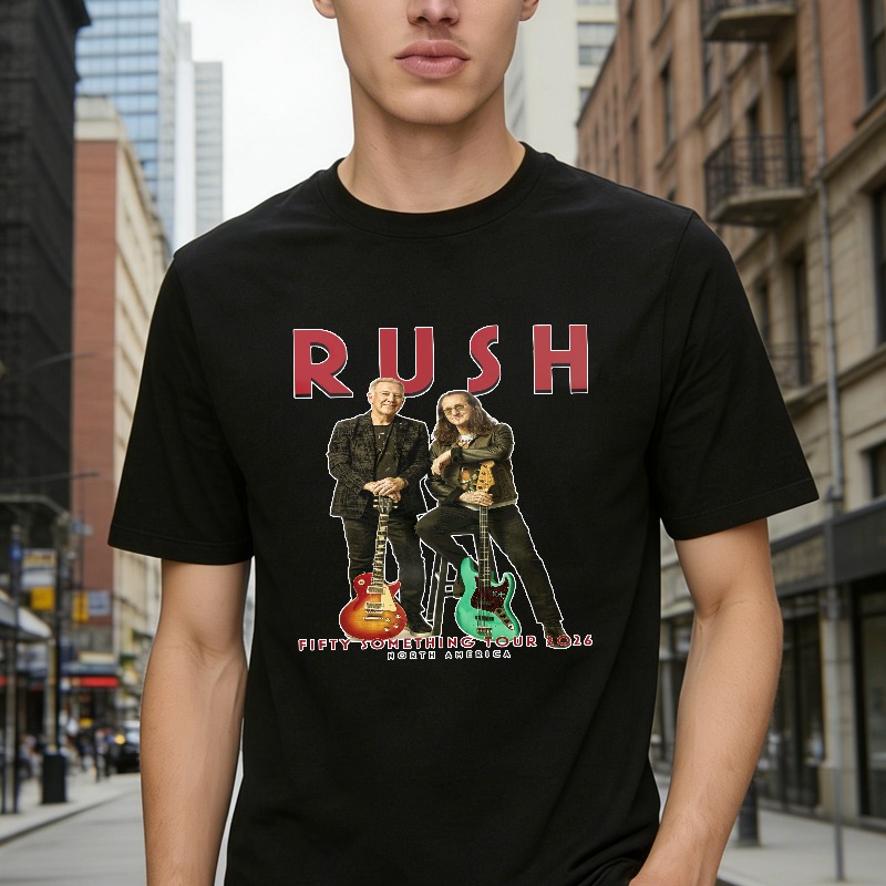 Rush Band Fifty Something Tour 2004 North America Graphic T-shirt