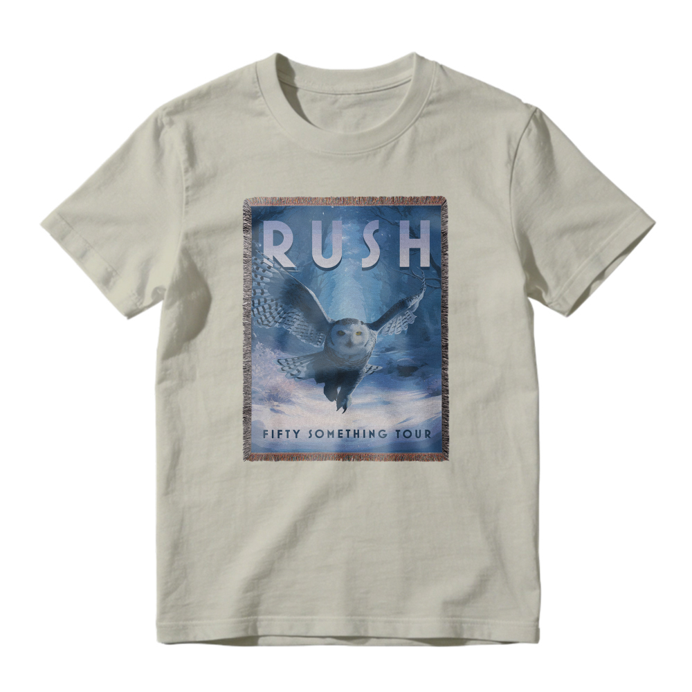 Rush Fifty Something Tour Owl Graphic T-shirt