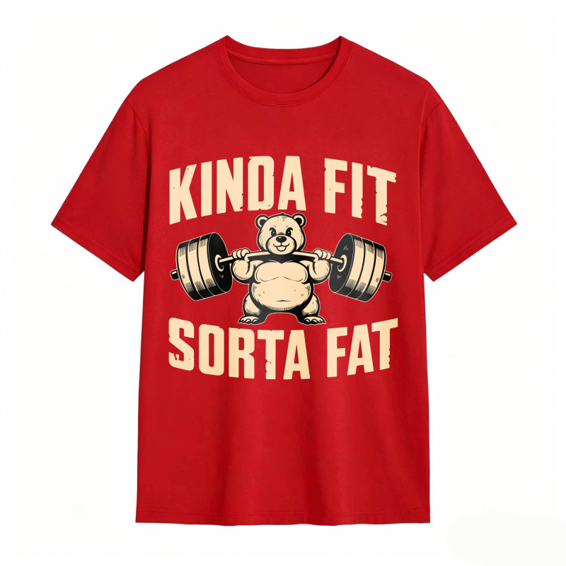 Dorawear™ Kinda Fit Sorta Fat Bear Lifting Barbell Unisex Classic T-shirt