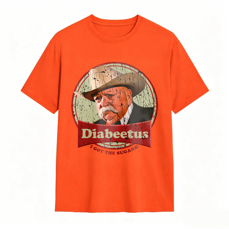 Dorawear™ Diabeetus I Got The Sugars Man With Hat And Mustache Design Unisex Classic T-shirt
