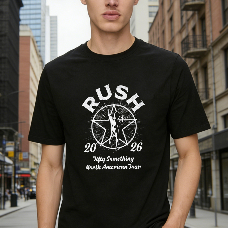 Rush 2026 Fifty Something North American Tour Star Man Graphic T-shirt