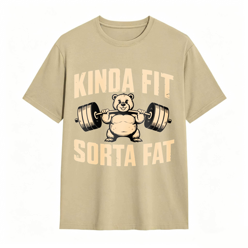 Dorawear™ Kinda Fit Sorta Fat Bear Lifting Barbell Unisex Classic T-shirt