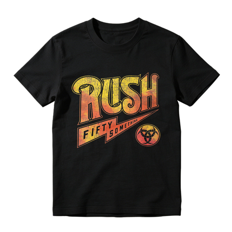 Rush Fifty Something Vintage Retro Biohazard Symbol T-shirt