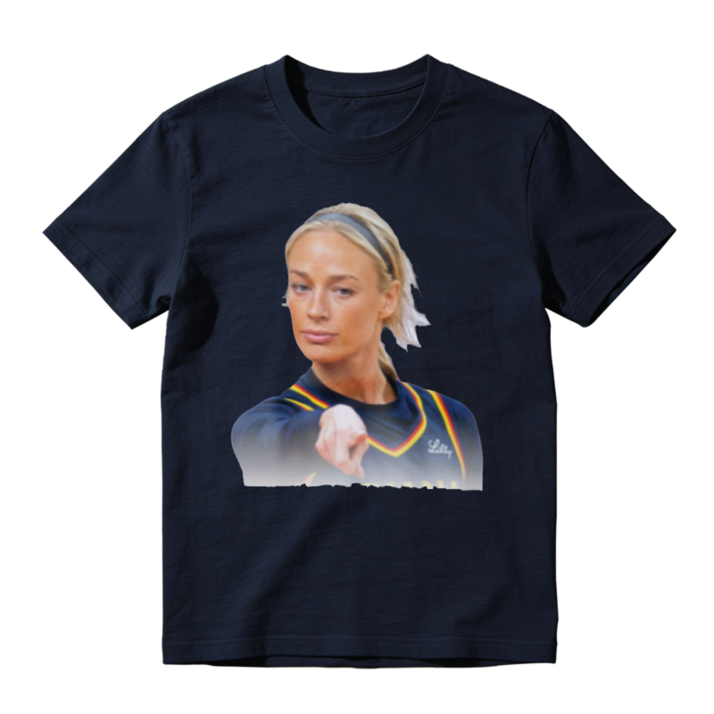 Blonde Woman Pointing Finger Graphic Unisex Classic T-shirt