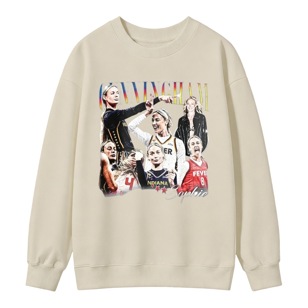Cunningham Sophie Basketball Player Collage Art Sweatshirt