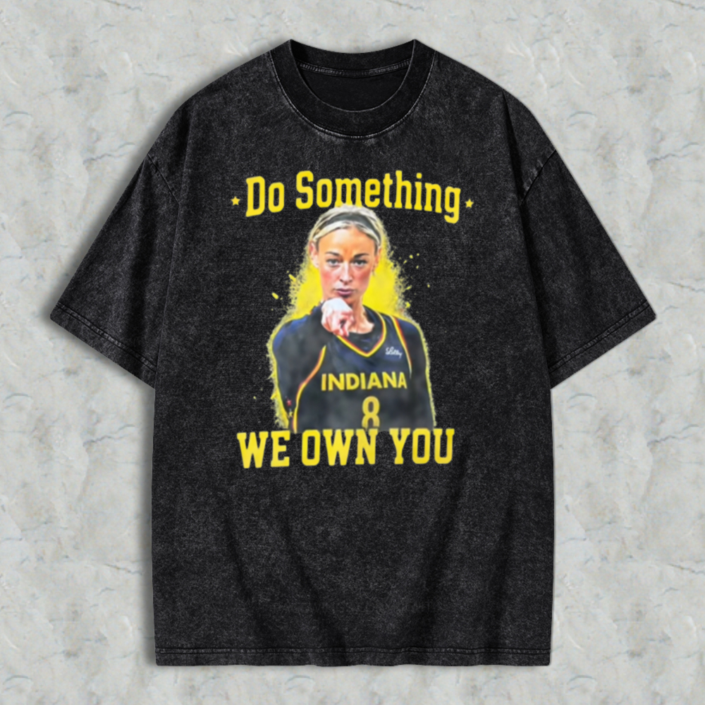 Do Something We Own You Indiana Basketball Player Graphic Washed T-shirt