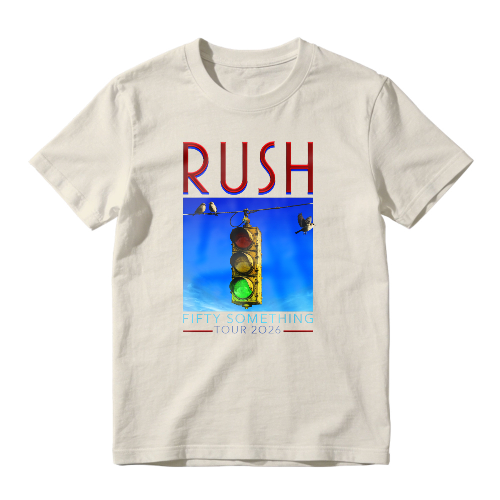 Rush Fifty Something Tour 2026 Traffic Light Graphic T-shirt