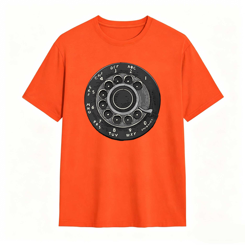 Rotary Phone Dial Pattern T-shirt