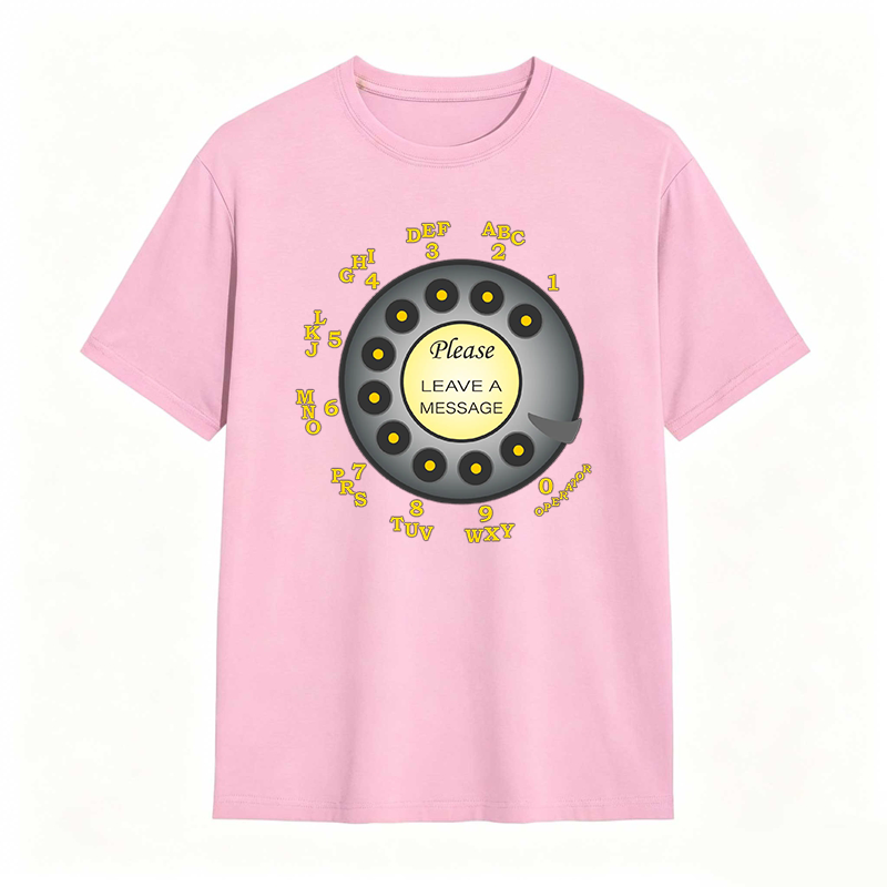 Retro Telephone Dial Please Leave A Message T-shirt