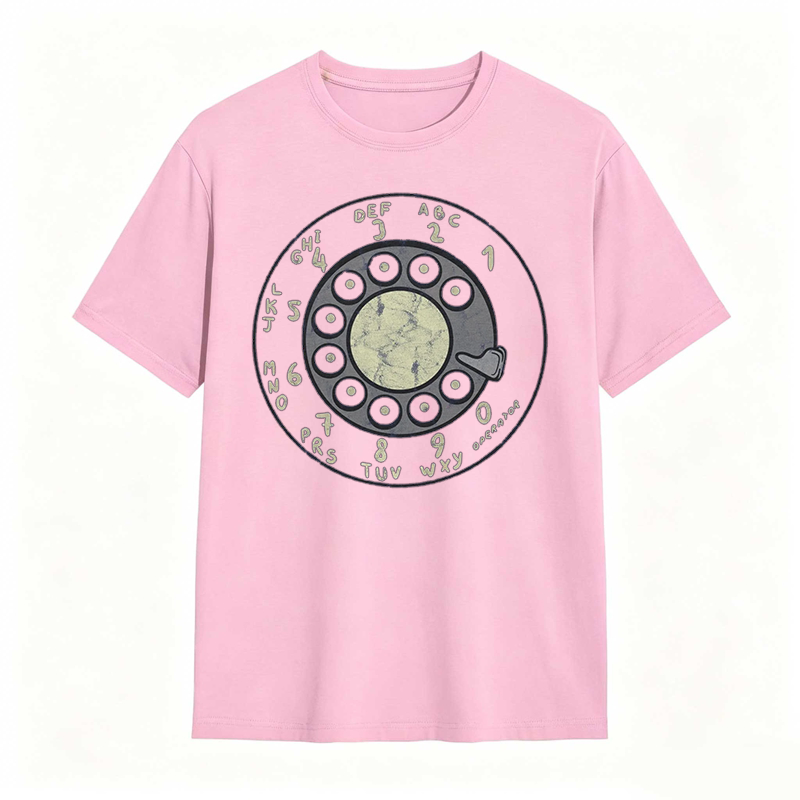 Retro Rotary Dial Phone Design T-shirt