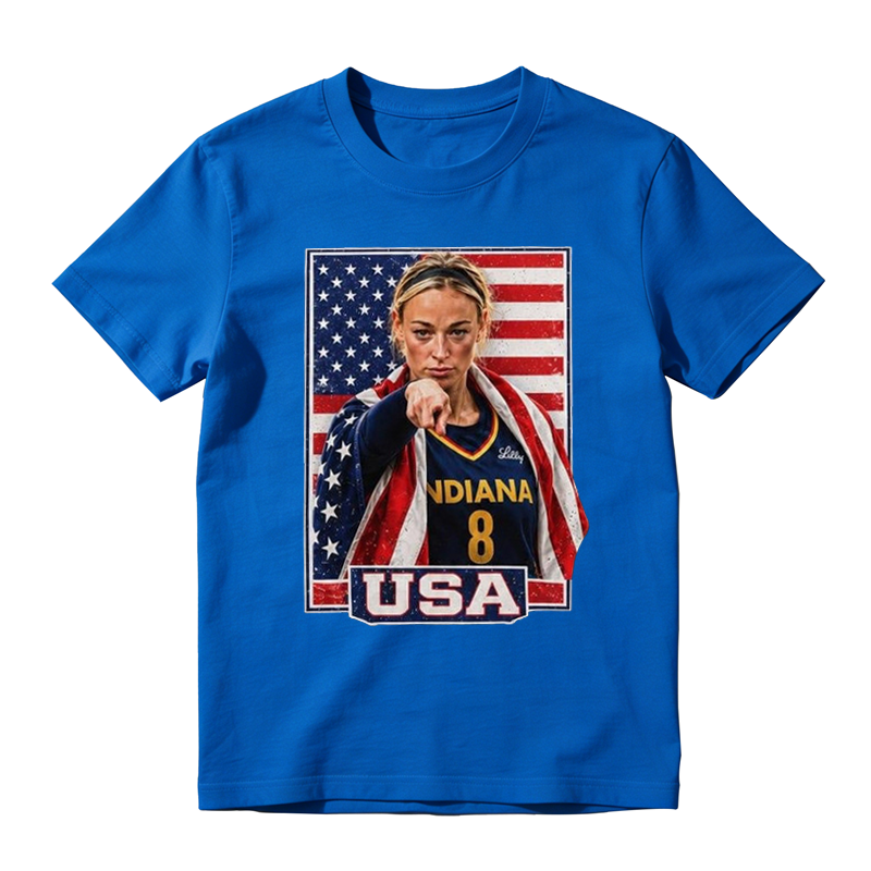 Sophie Cunningham American Flag Women’s Basketball Fan  Retro Tshirt  