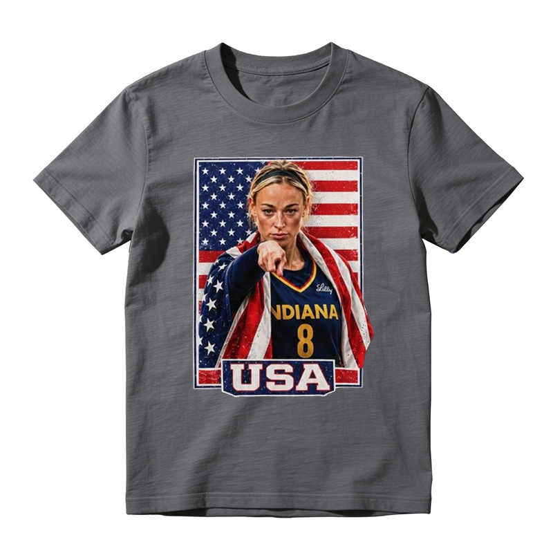 Sophie Cunningham American Flag Women’s Basketball Fan  Retro Tshirt  
