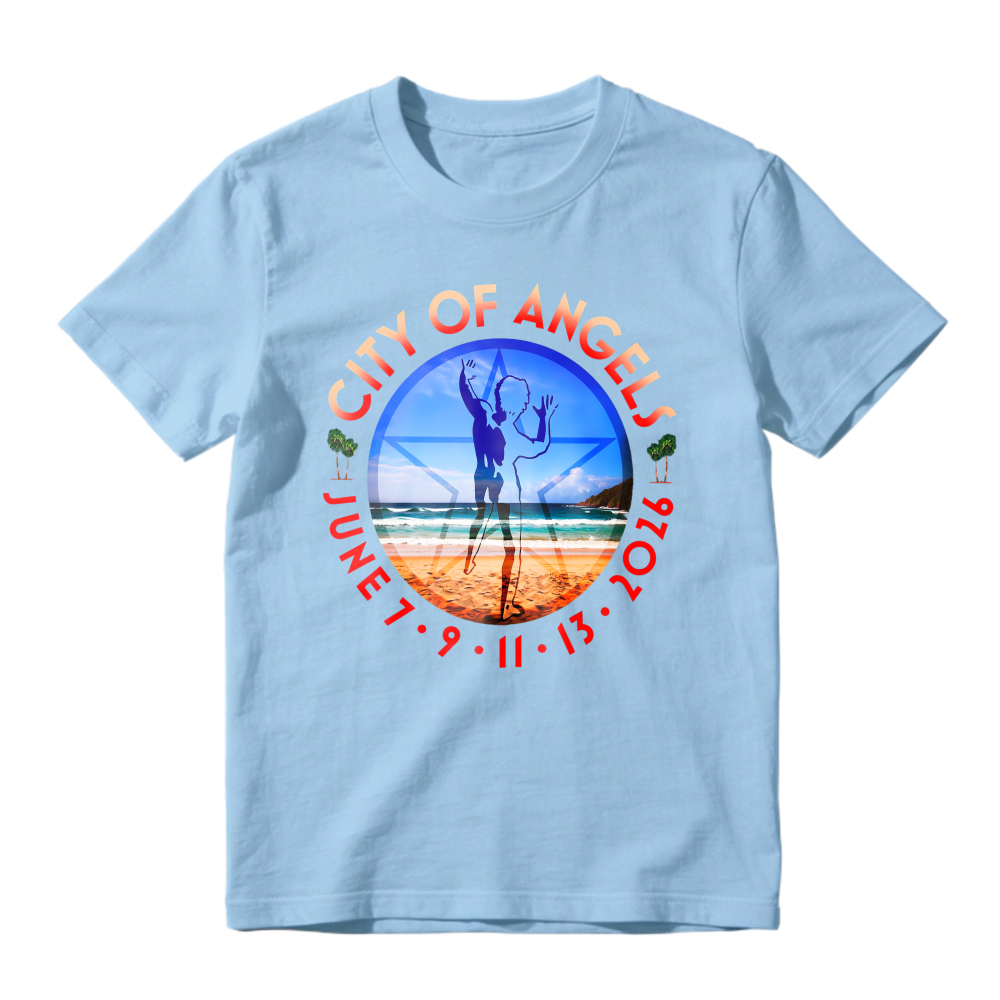 City Of Angels Beach Volleyball Graphic T-shirt
