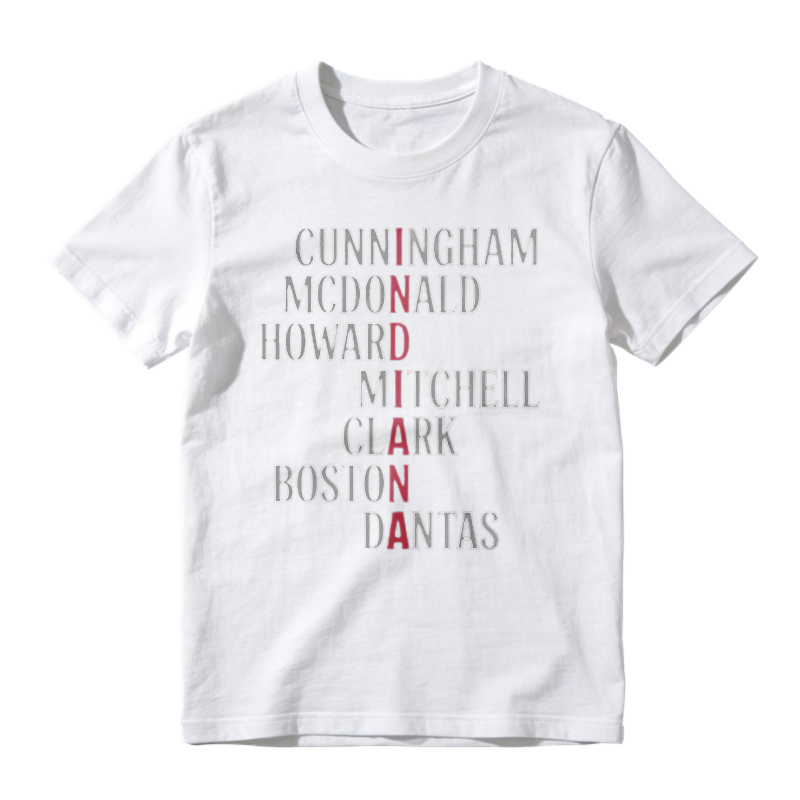 Cunningham Mcdonald Howard Mitchell Clark Boston Dantas Name List Unisex Classic T-shirt