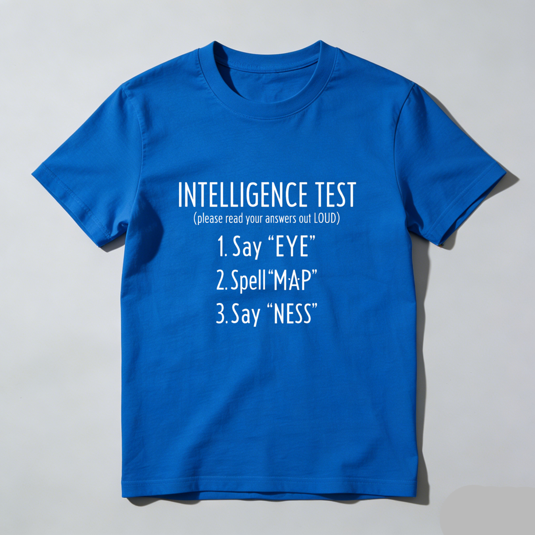 Dorawear Intelligence Test Say Eye Spell Map Say Ness Pure Cotton Short Sleeve T Shirt