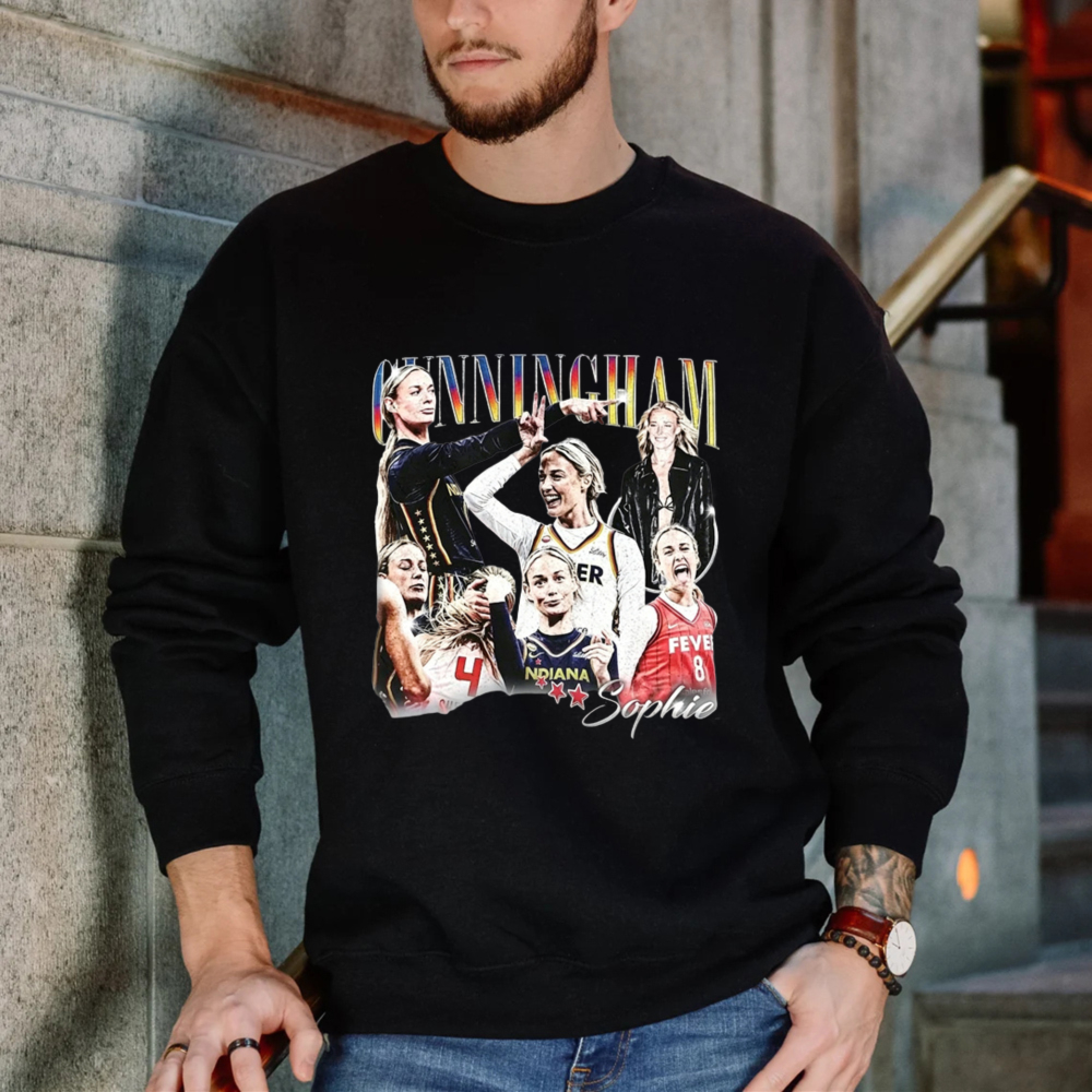 Cunningham Sophie Basketball Player Collage Art Sweatshirt
