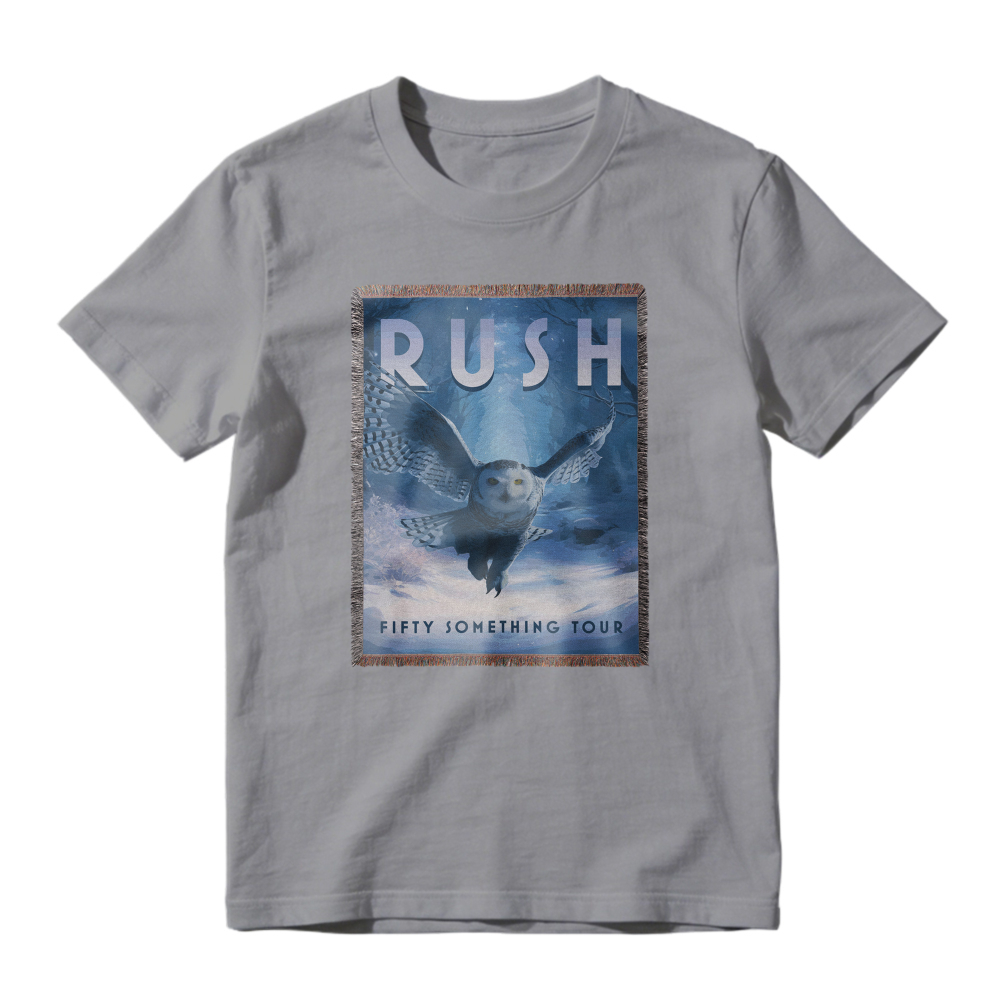Rush Fifty Something Tour Owl Graphic T-shirt