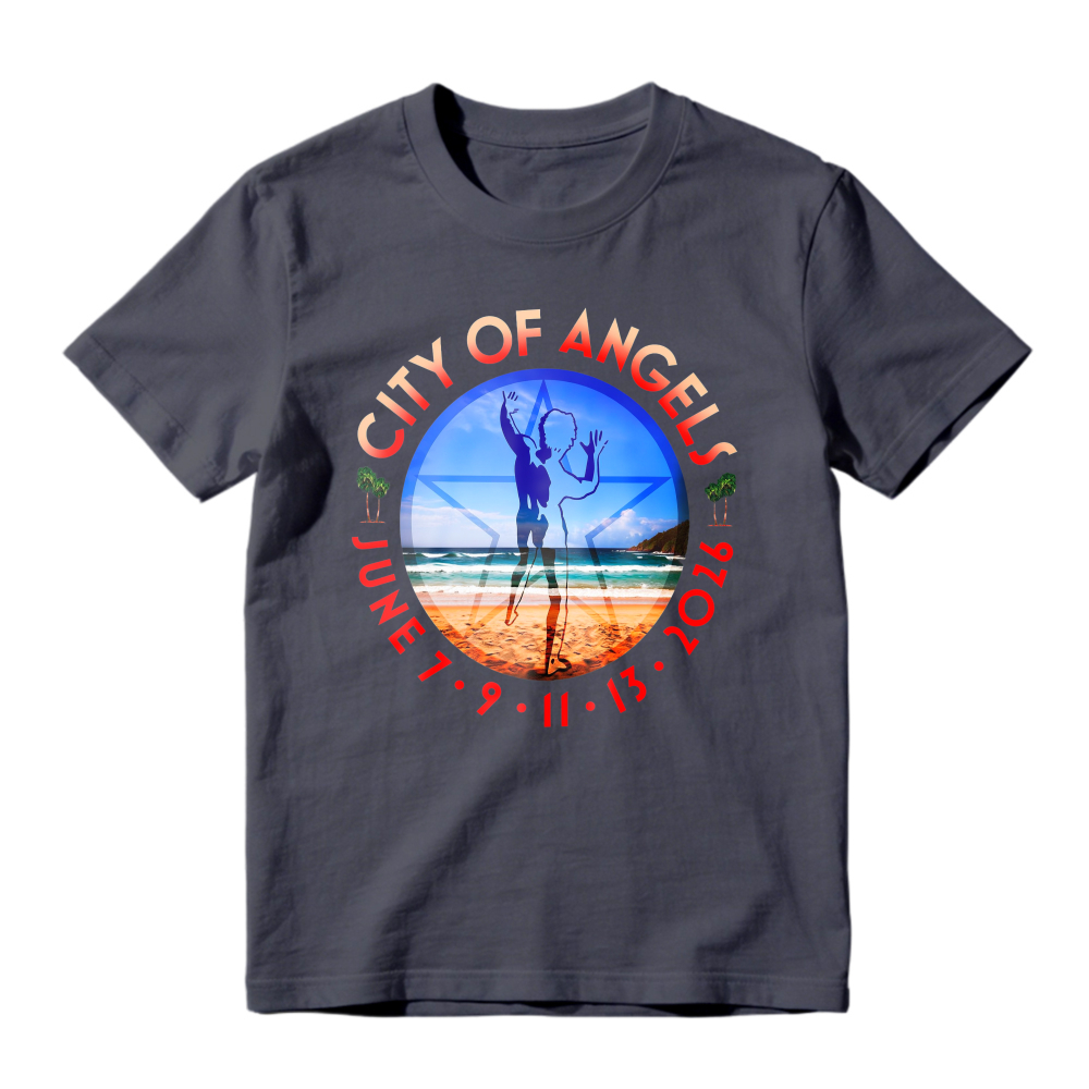 City Of Angels Beach Volleyball Graphic T-shirt