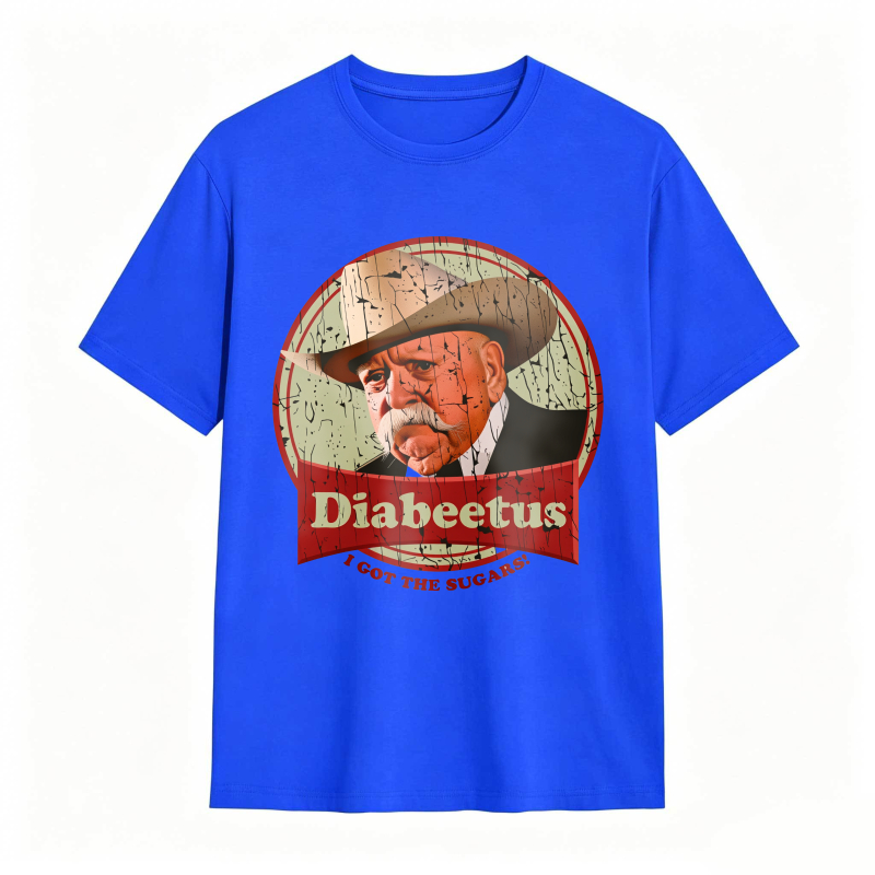 Dorawear™ Diabeetus I Got The Sugars Man With Hat And Mustache Design Unisex Classic T-shirt