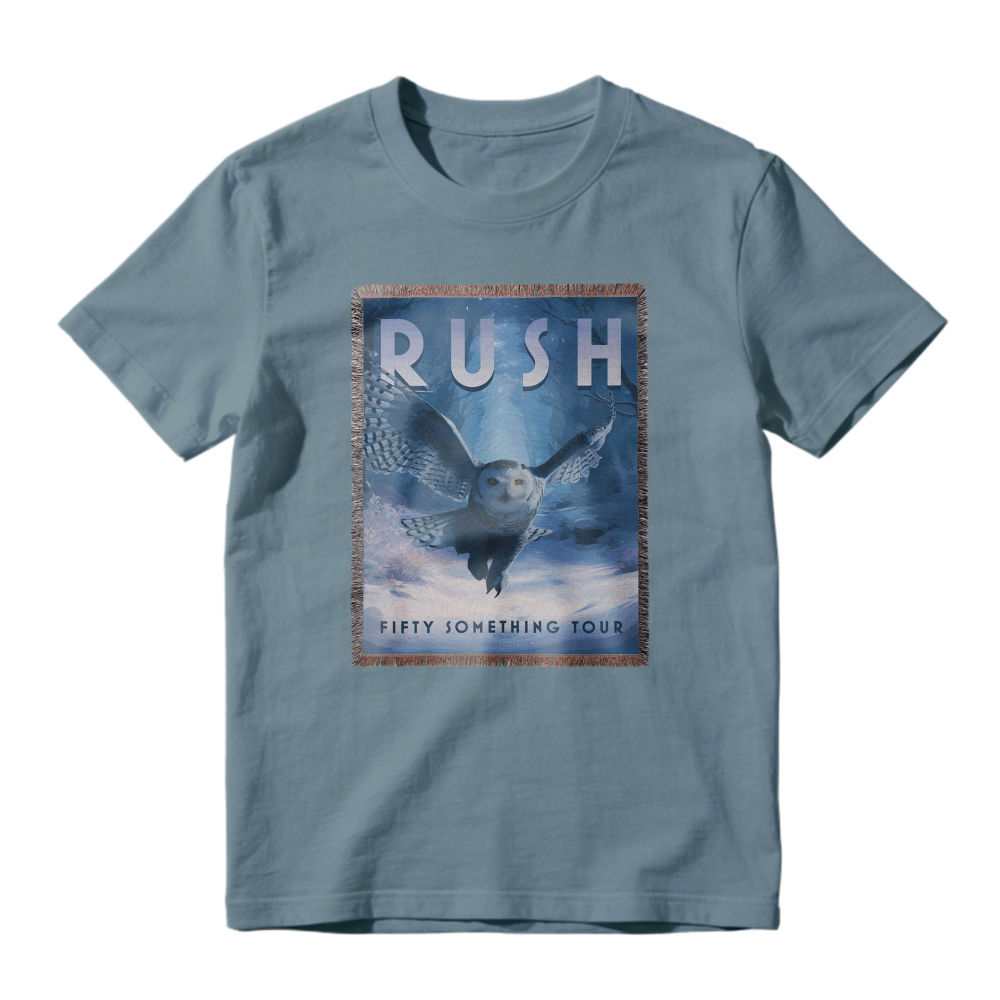 Rush Fifty Something Tour Owl Graphic T-shirt