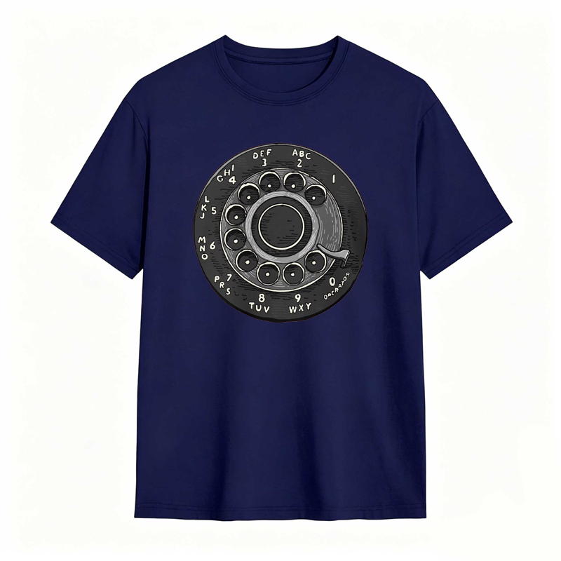 Rotary Phone Dial Pattern T-shirt