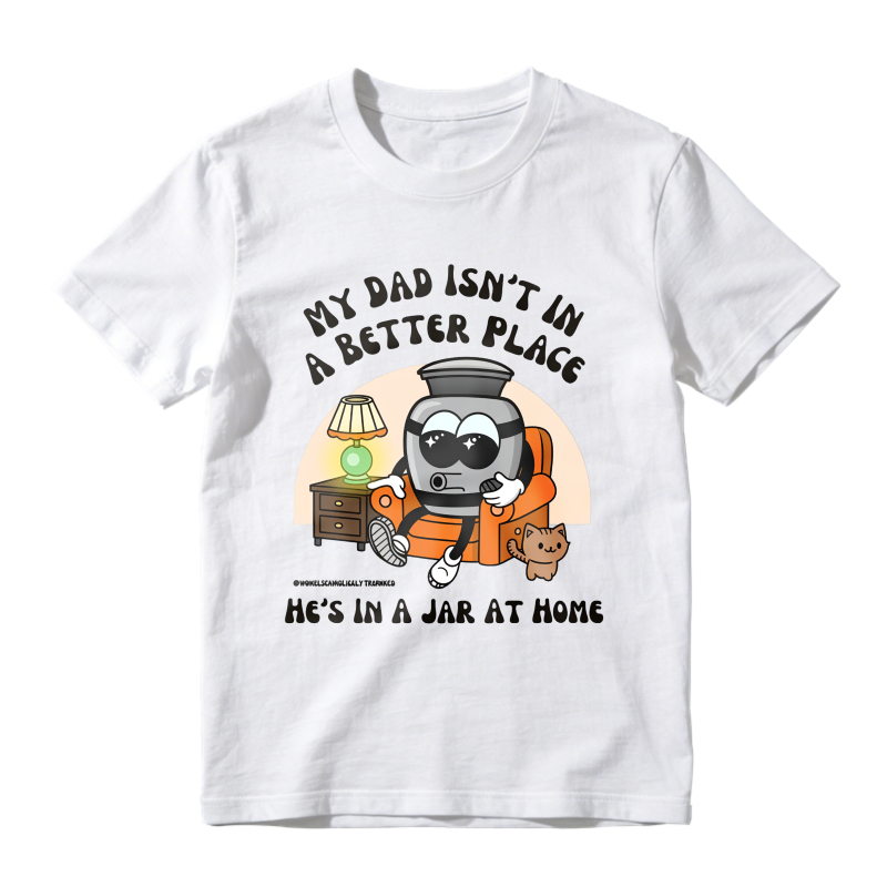 Robot Dad In Jar At Home T-shirt