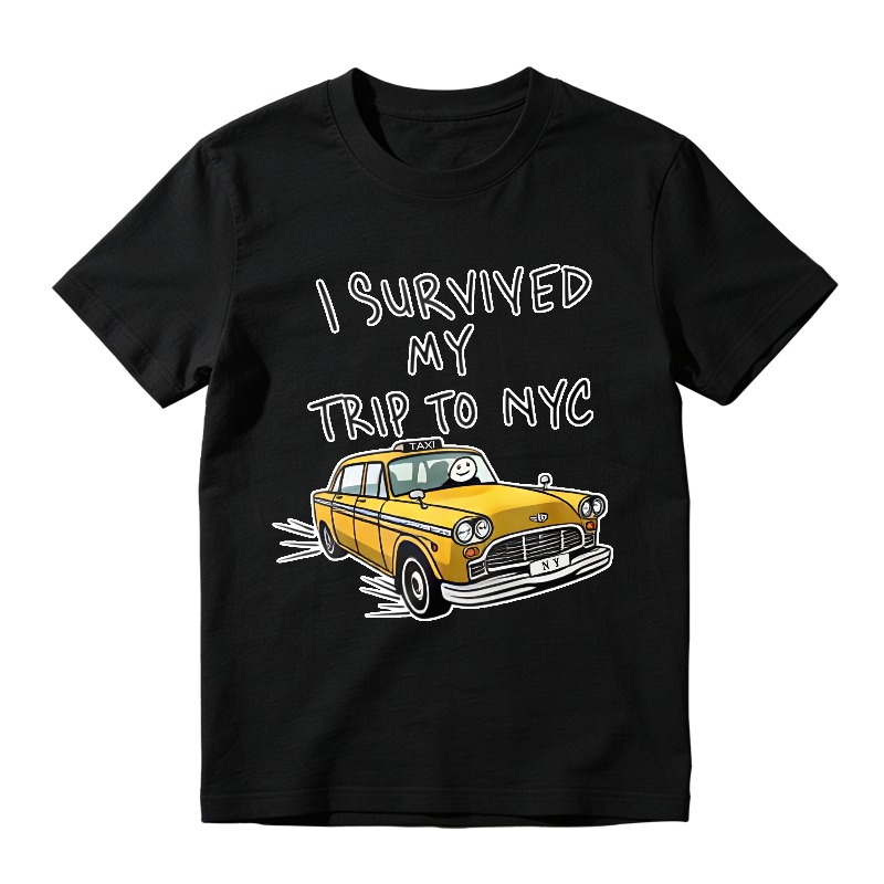 I Survived My Trip To Nyc With Yellow Cab T-shirt