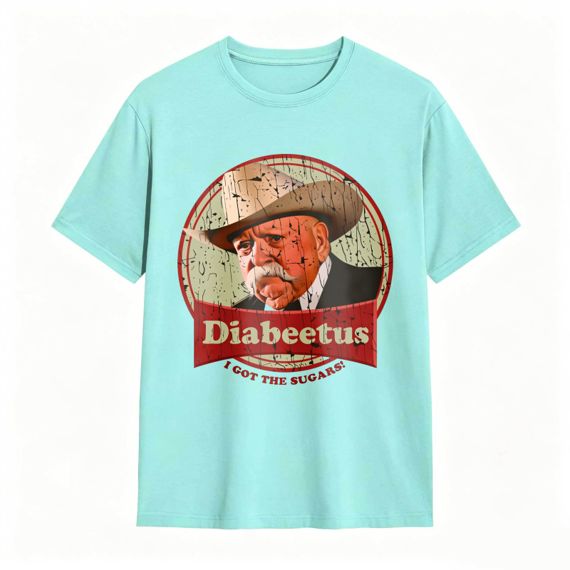 Dorawear™ Diabeetus I Got The Sugars Man With Hat And Mustache Design Unisex Classic T-shirt