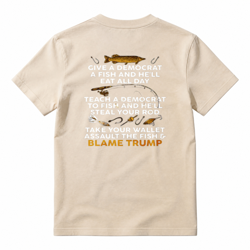 Fish And Democrat Saying T-shirt