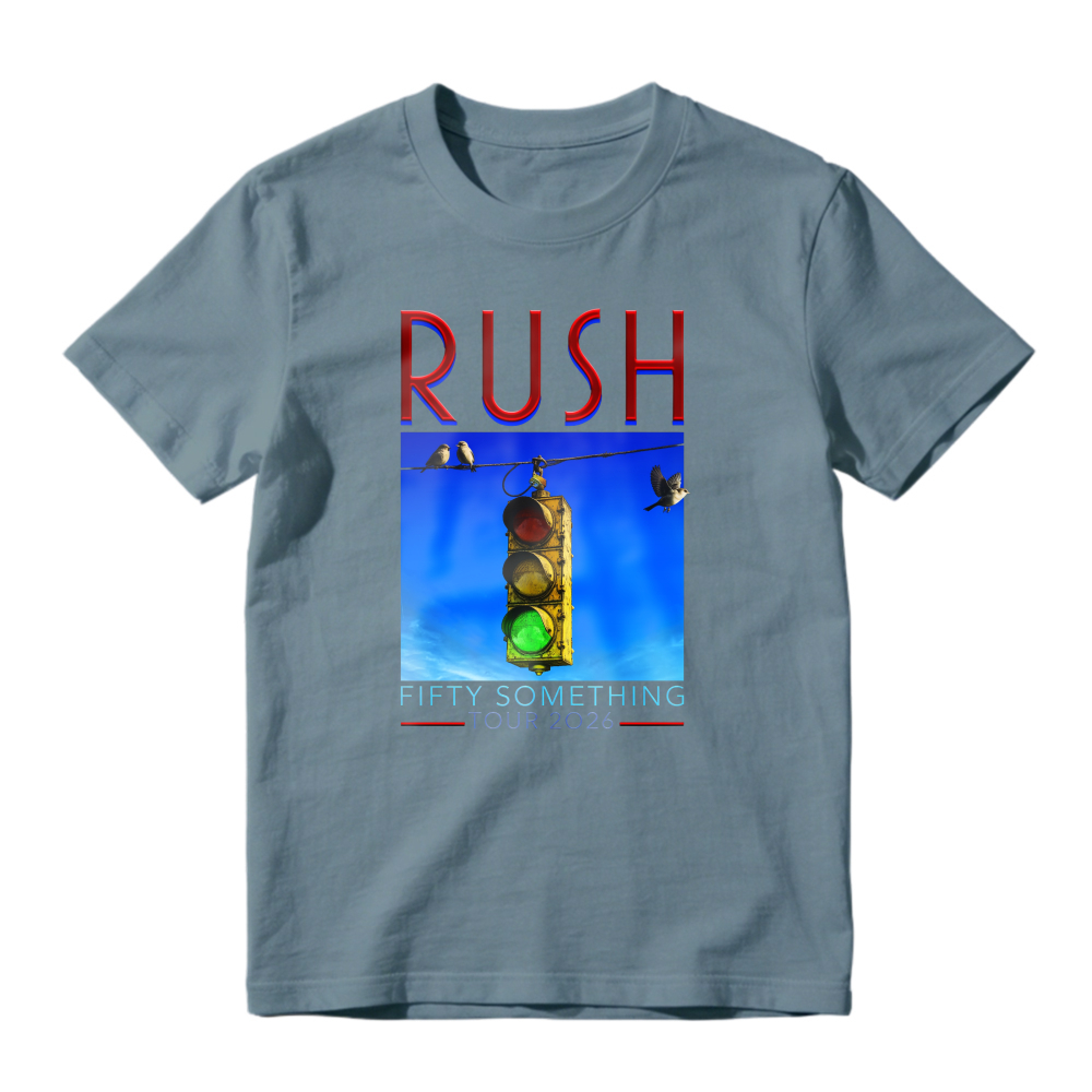 Rush Fifty Something Tour 2026 Traffic Light Graphic T-shirt