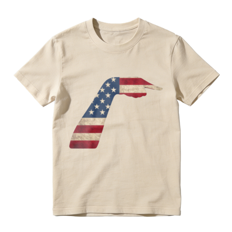 American Flag Hand Pointing Right Graphic Unisex Classic T-shirt