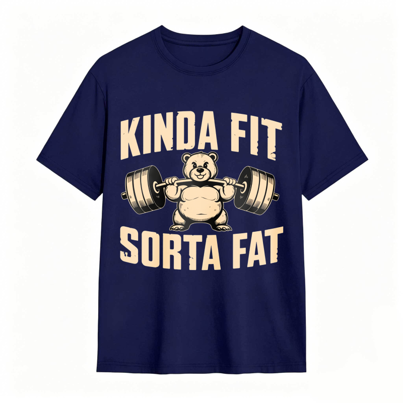 Dorawear™ Kinda Fit Sorta Fat Bear Lifting Barbell Unisex Classic T-shirt