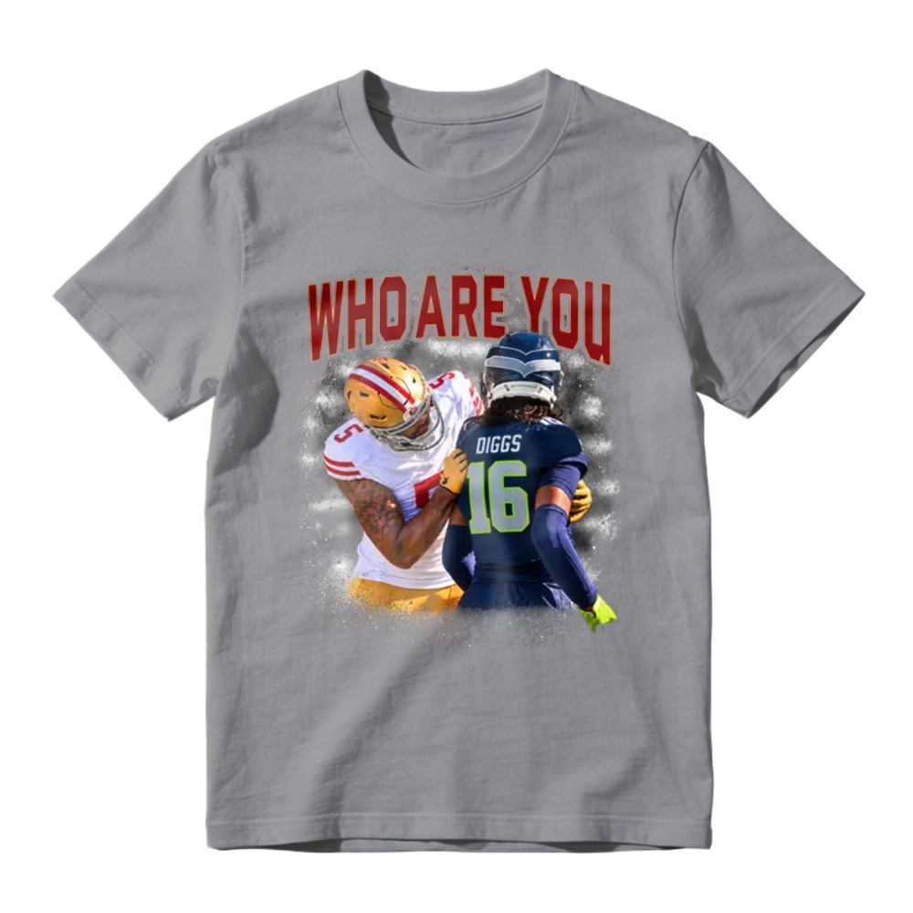 Who Are You Diggs Number 16 Football Player Graphic T-shirt