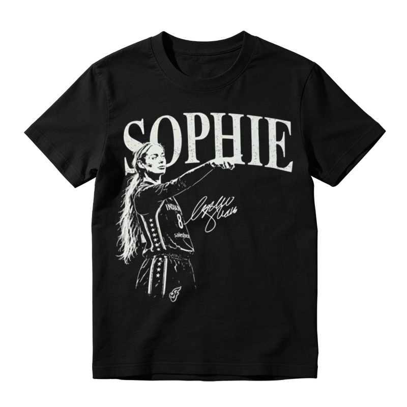 Retro Graphic Basketball Tee Sophie Cunningham Vintage Sports Fan Tshirt