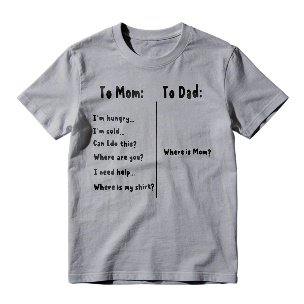 To Mom And Dad Text Design Unisex Classic T-shirt
