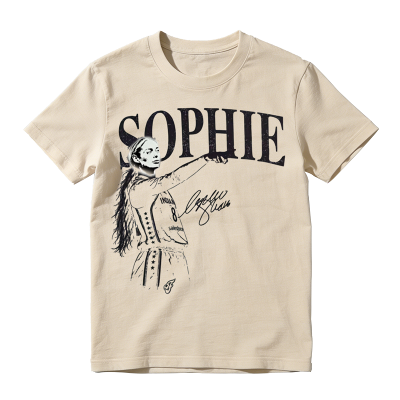 Retro Graphic Basketball Tee Sophie Cunningham Vintage Sports Fan Tshirt