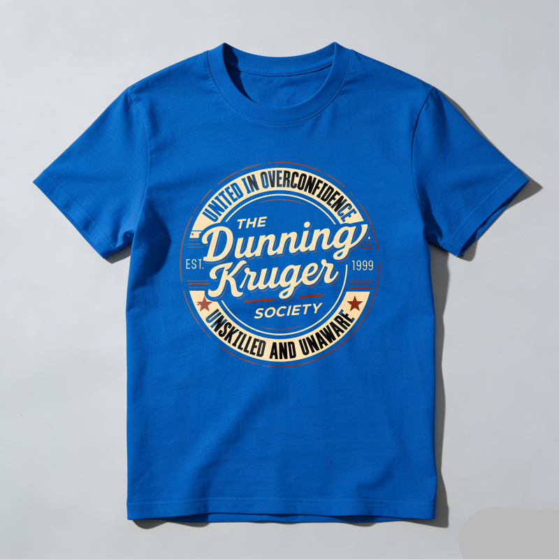 Dorawear™ United In Overconfidence The Dunning Kruger Society Unskilled And Unaware T Shirt