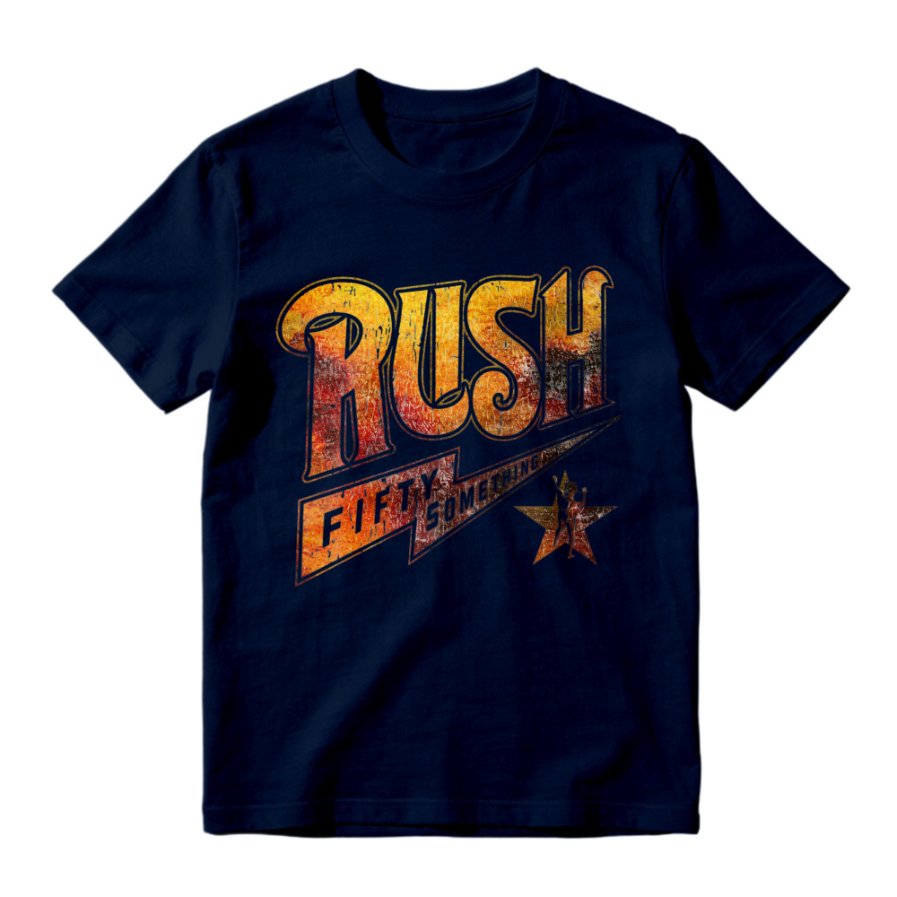 Rush Band Fifty Something Tour Vintage Retro Graphic T-shirt