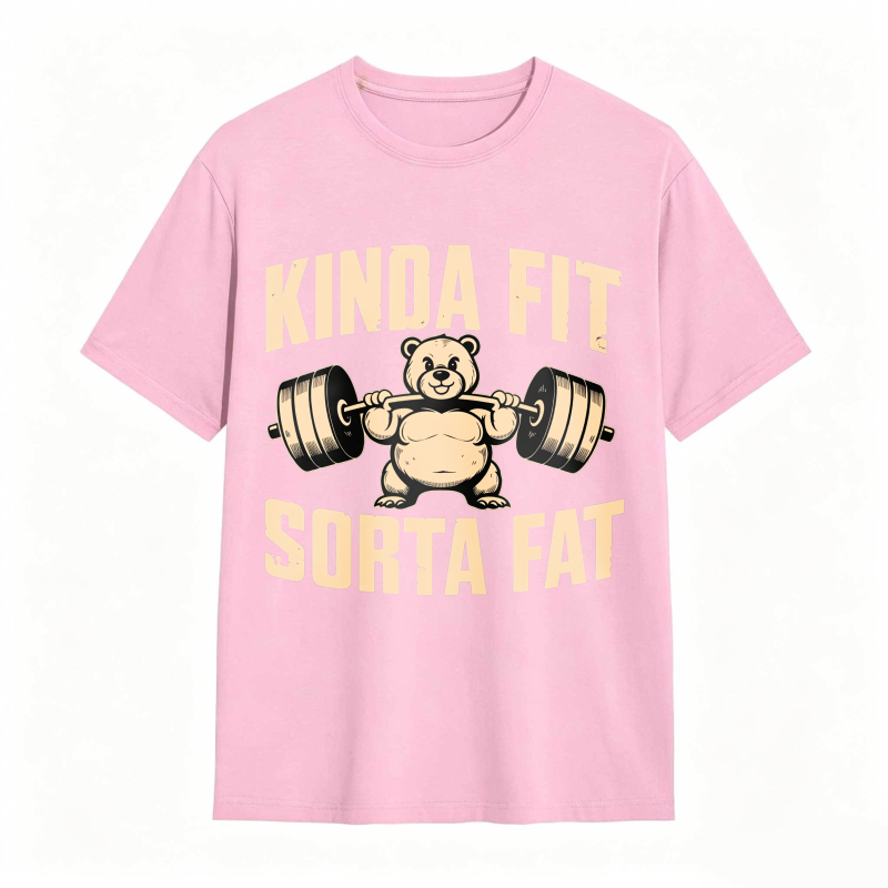 Dorawear™ Kinda Fit Sorta Fat Bear Lifting Barbell Unisex Classic T-shirt